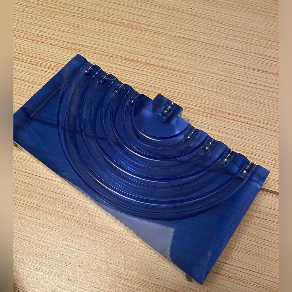 Rare Jonathan Adler Lucite Menorah Retired Judaica - Picture 5 of 5